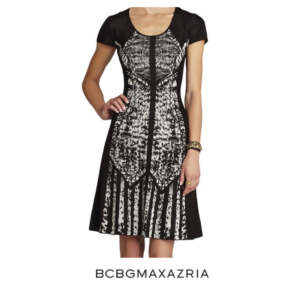 Bcbg Krystal Silk Blend Knit Sweater Dress